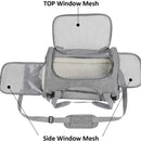 Soft Pet Carriers Portable Breathable Foldable Bag Cat Dog Carrier Bags Outgoing Travel Pets Handbag with Locking Safety Zippers