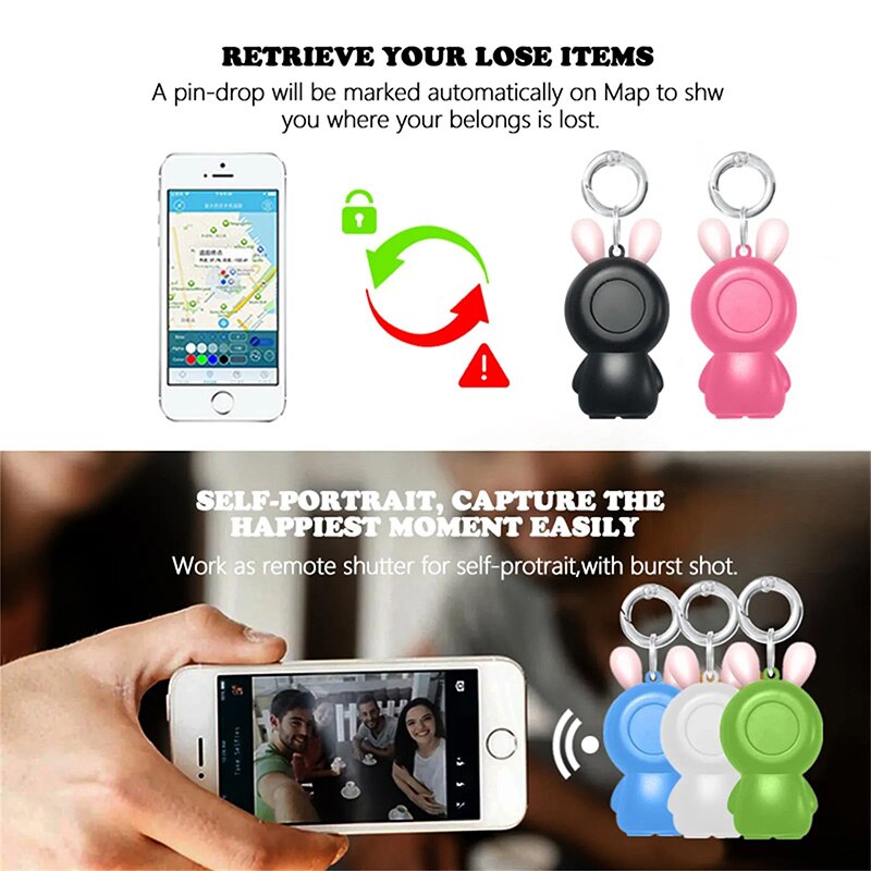 YC15 Mini GPS Bluetooth 5.0 Tracker AntiLost Device Round Pet Kids Bag Wallet Tracking Smart Finder Locator