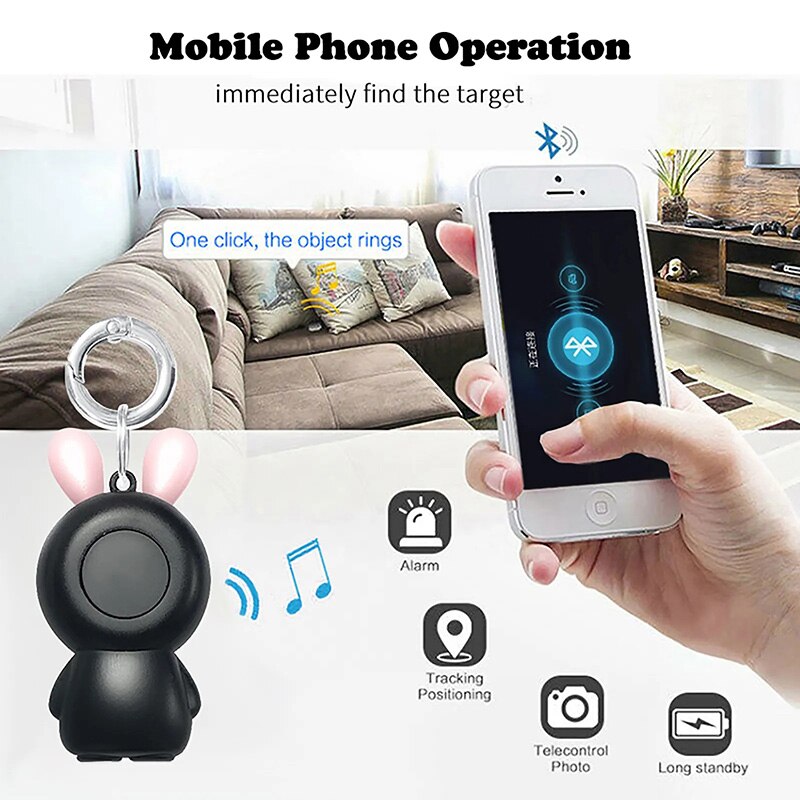 YC15 Mini GPS Bluetooth 5.0 Tracker AntiLost Device Round Pet Kids Bag Wallet Tracking Smart Finder Locator