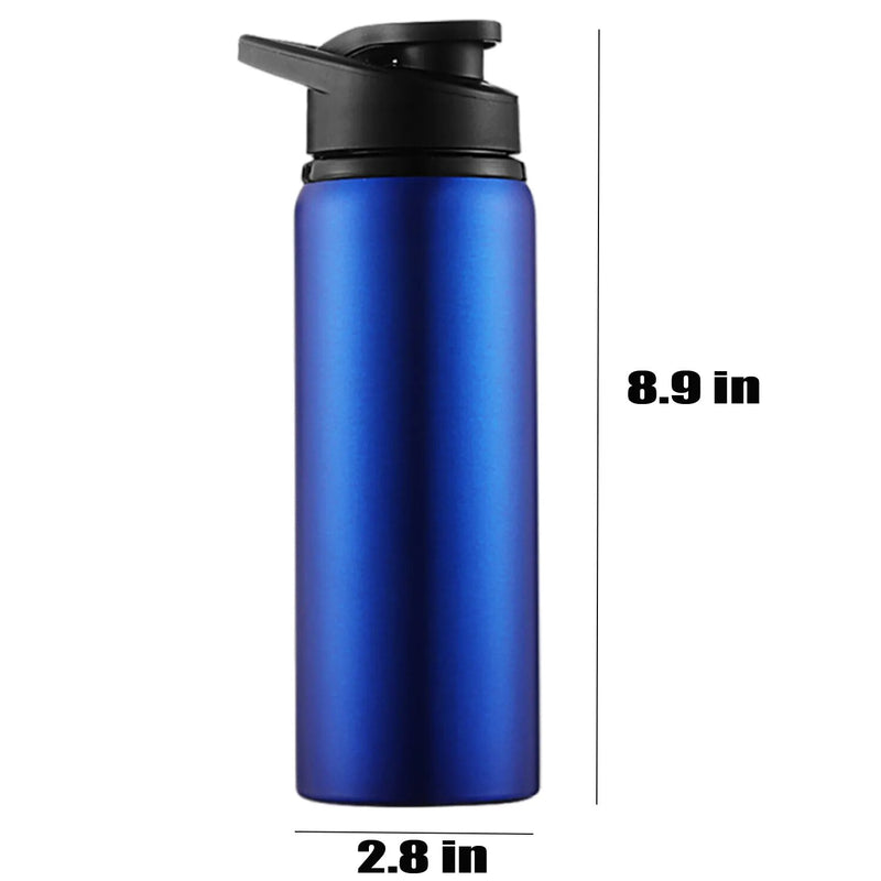 Vacuum Insulated Sport Bottles,700ML Thickening 304 Stainless Steel Leak Deform Proof Metal Water Bottle,Keep Cold and Hot