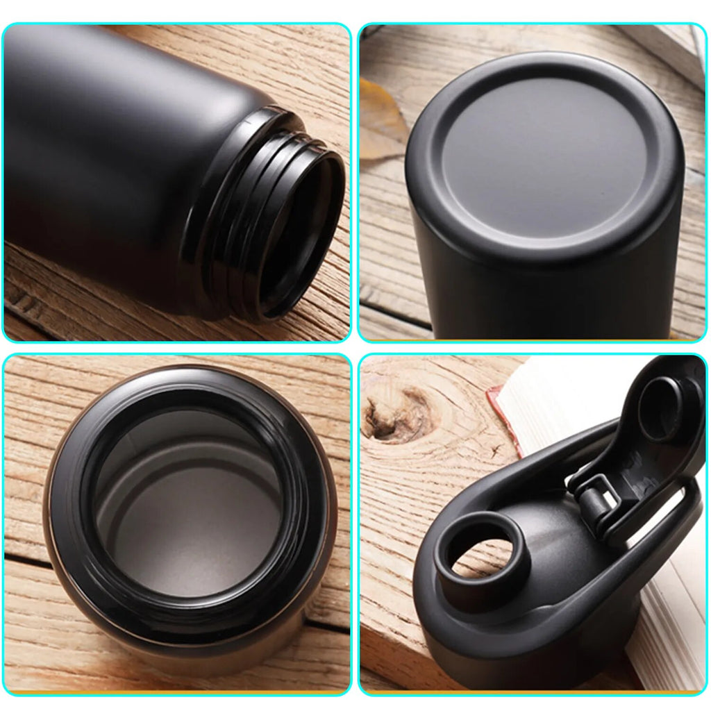 Vacuum Insulated Sport Bottles,700ML Thickening 304 Stainless Steel Leak Deform Proof Metal Water Bottle,Keep Cold and Hot