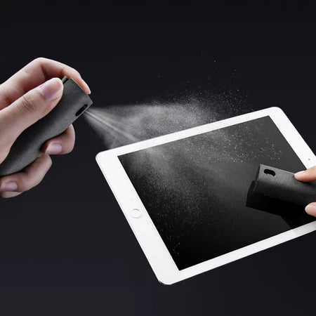 Spray Limpador de Tela Para Celular e Tablet IPad Pano de Microfibra 2 em 1 Limpeza