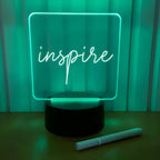 Luminária Lousa De Mesa Com Led E Caneta para Escrever B-Max BM-F945