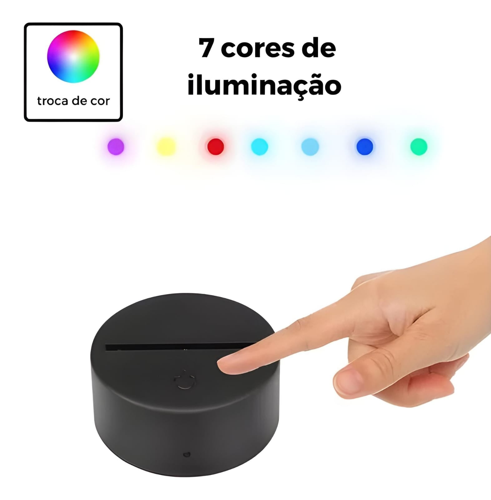 Luminária Lousa De Mesa Com Led E Caneta para Escrever B-Max BM-F945