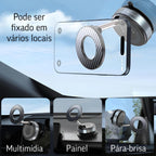 Suporte Celular Magnético Rotativo Dobrável Com Ventosa Kingo S600